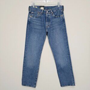 NWT Levi's Premium 501 Original Fit Straight Jeans 90s Blue 31